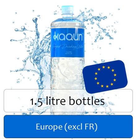 Kaqun Water 1.5 L bottles delivery to Europe