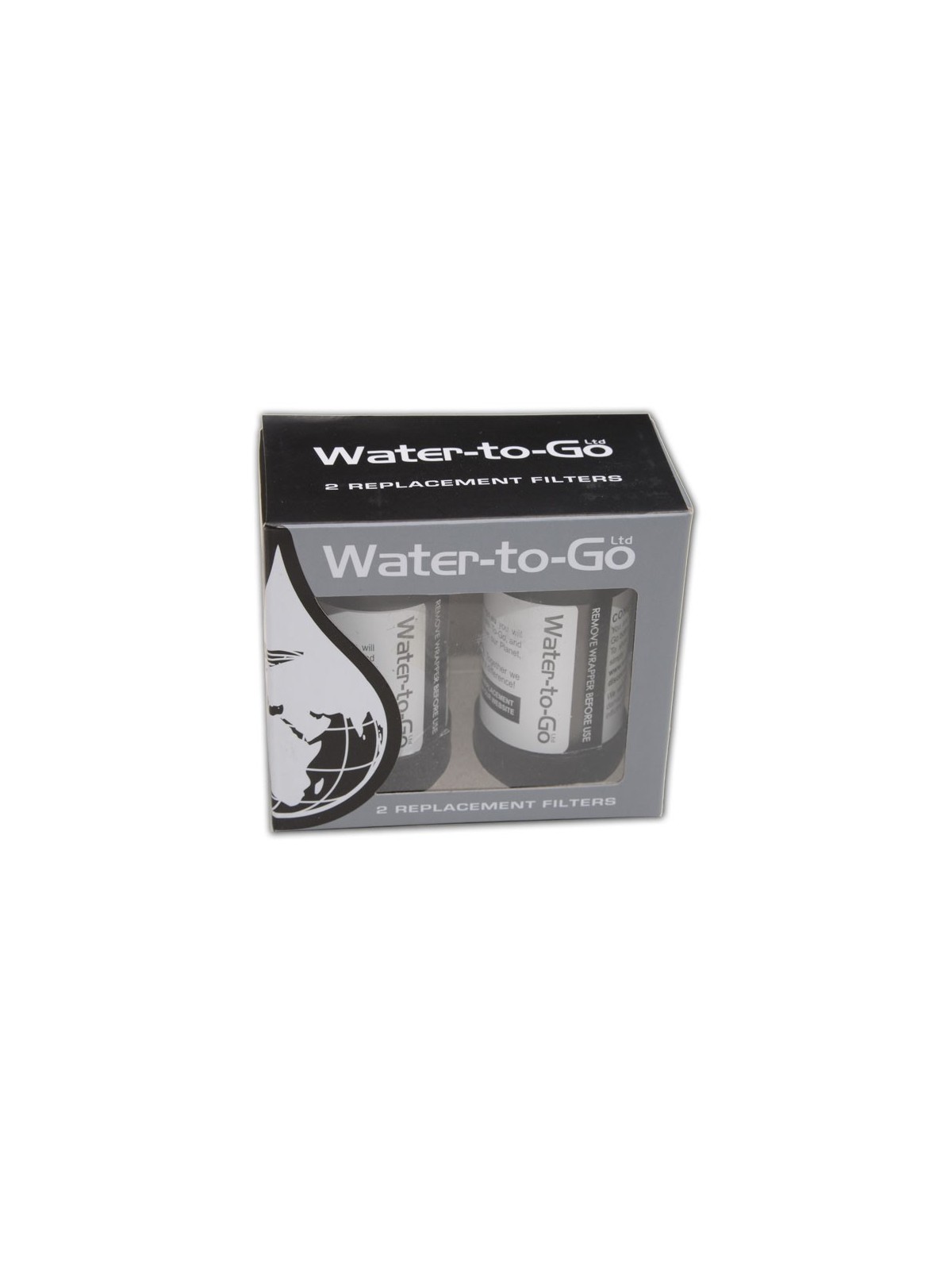 Pack of two filters for Water-to-Go bottle